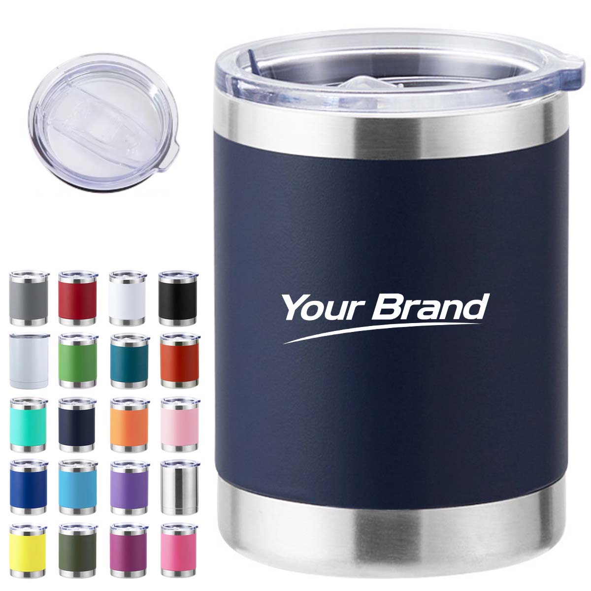 12oz. Stainless Steel Insulated Tumbler w/ Lid for Drinkware