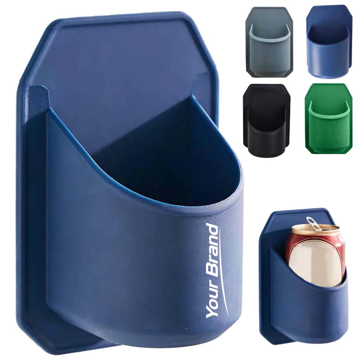Silicone Shower Beer Holder Wall Mount Drink Can Rack