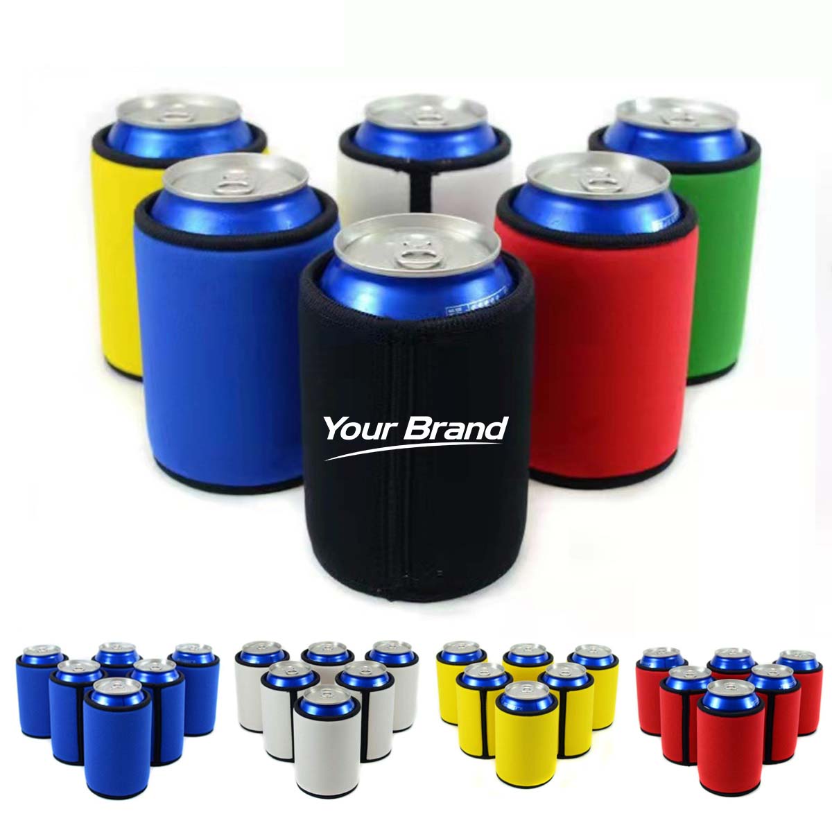 Neoprene Beverage Can Cooler Sleeve Holder