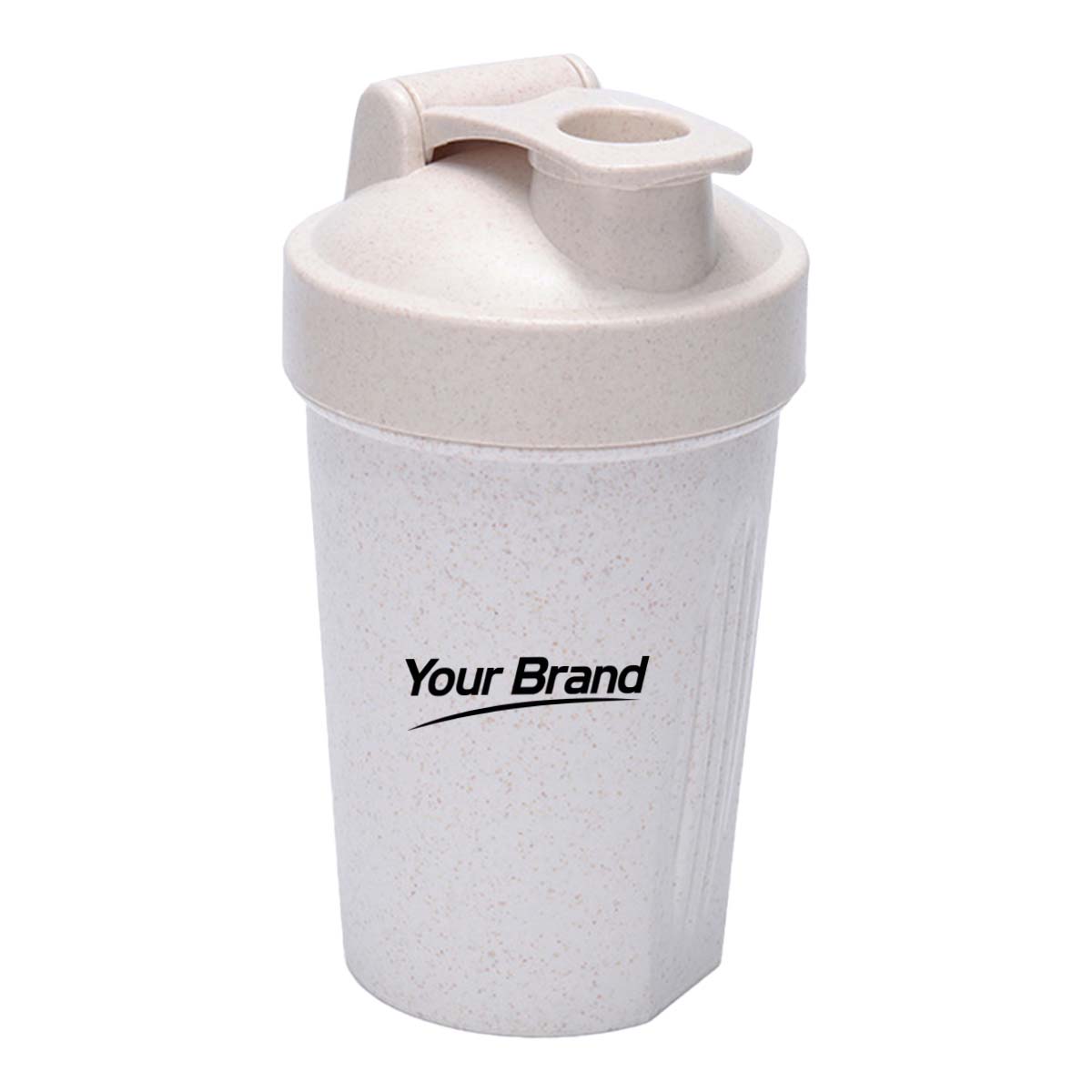 14oz Eco Friendly Wheat Straw Protein Shaker Cup