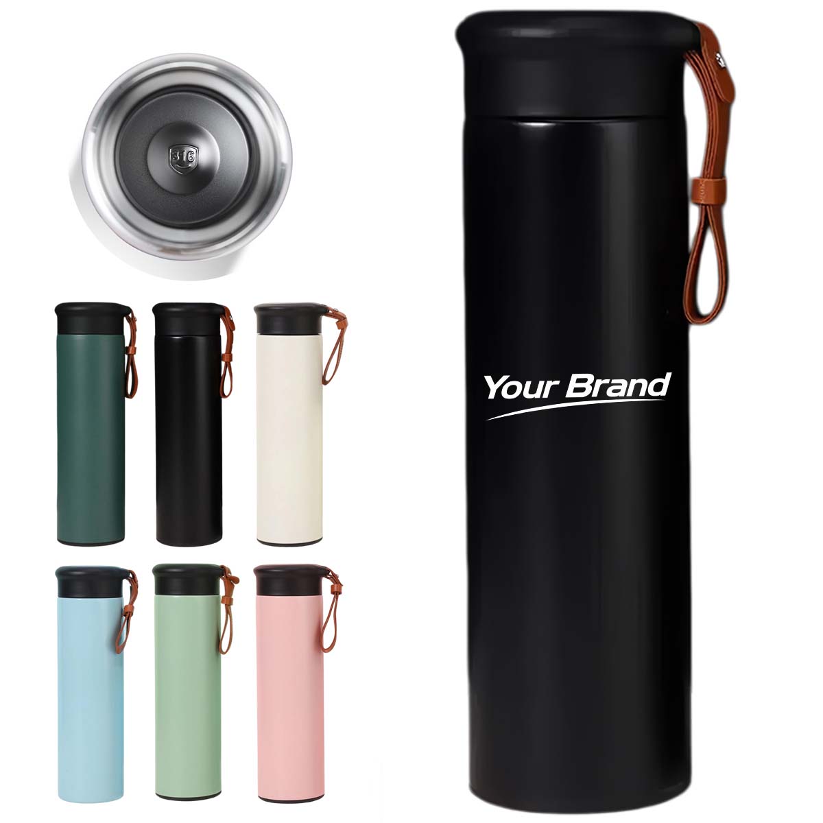 17oz Vacuum Insulated Stainless Steel Travel Water Bottle