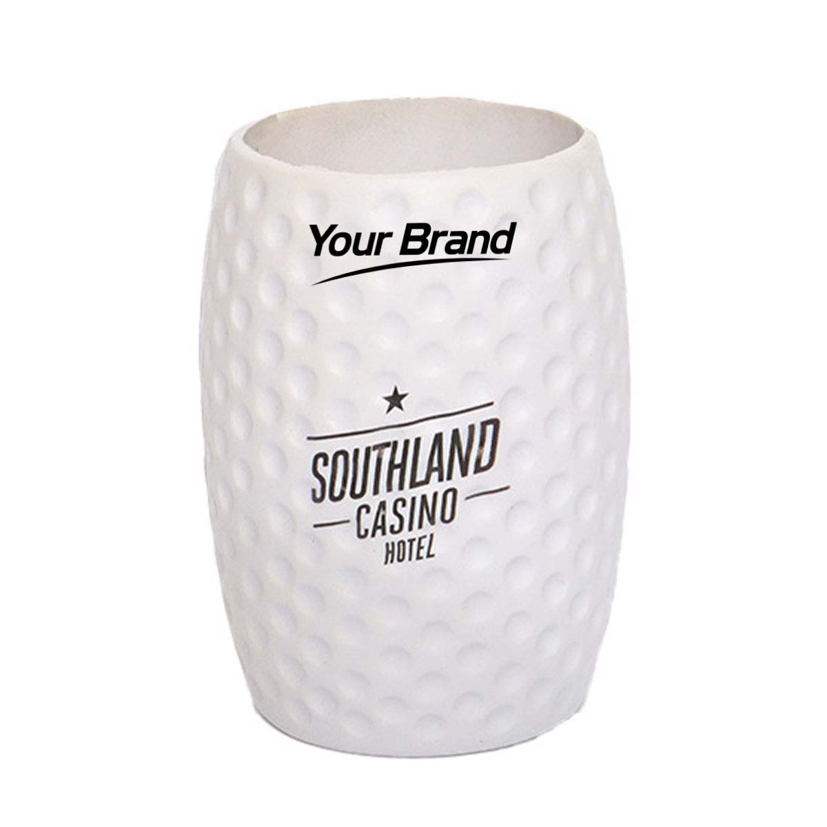 Golf Ball Texture Beverage Can Cooler Sleeve Holder