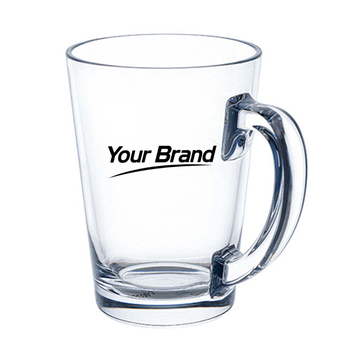 23oz Clear Acrylic Juice Cup With Handle Restaurant Mug