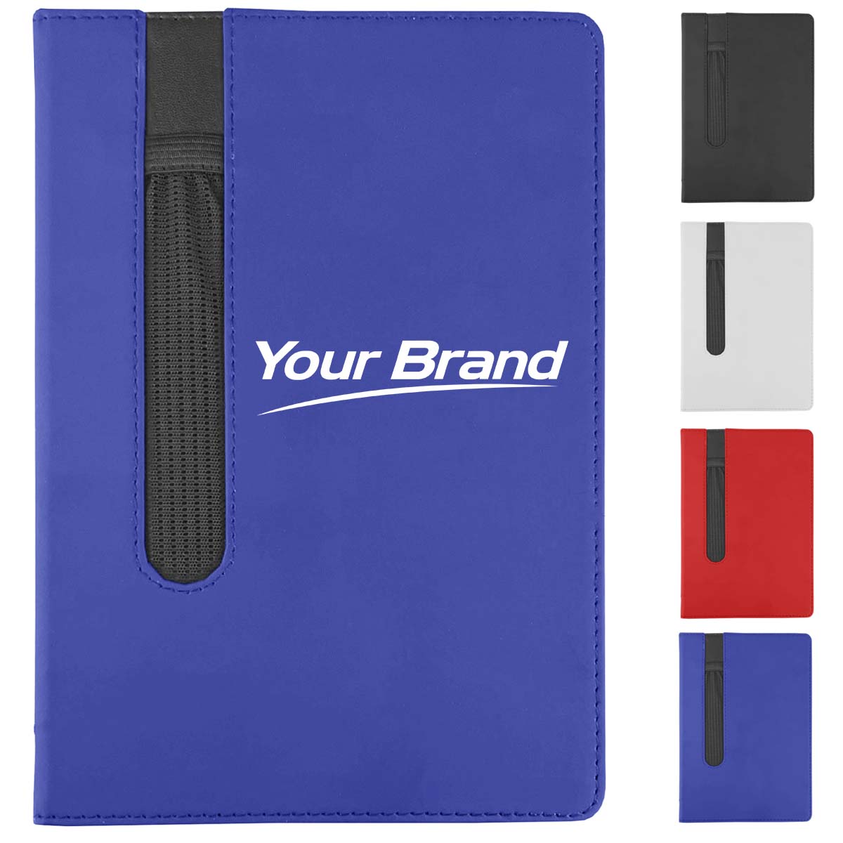 PU Leather Notebook with Zipper Pen Slot and Custom Logo