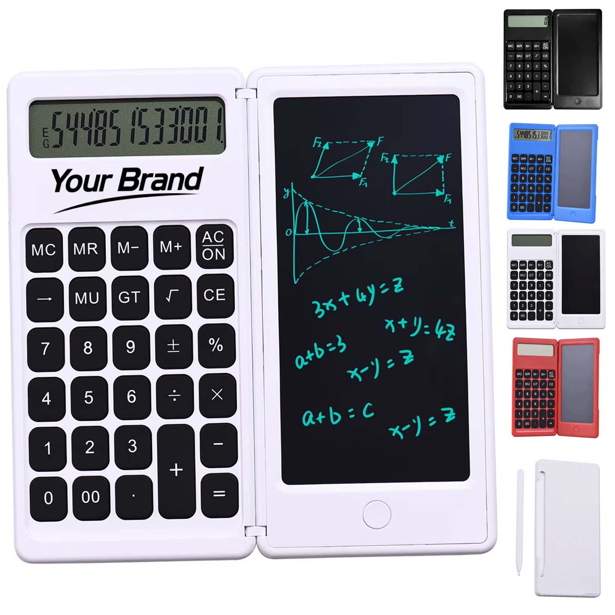Dual Function Calculator with LCD Writing Pad