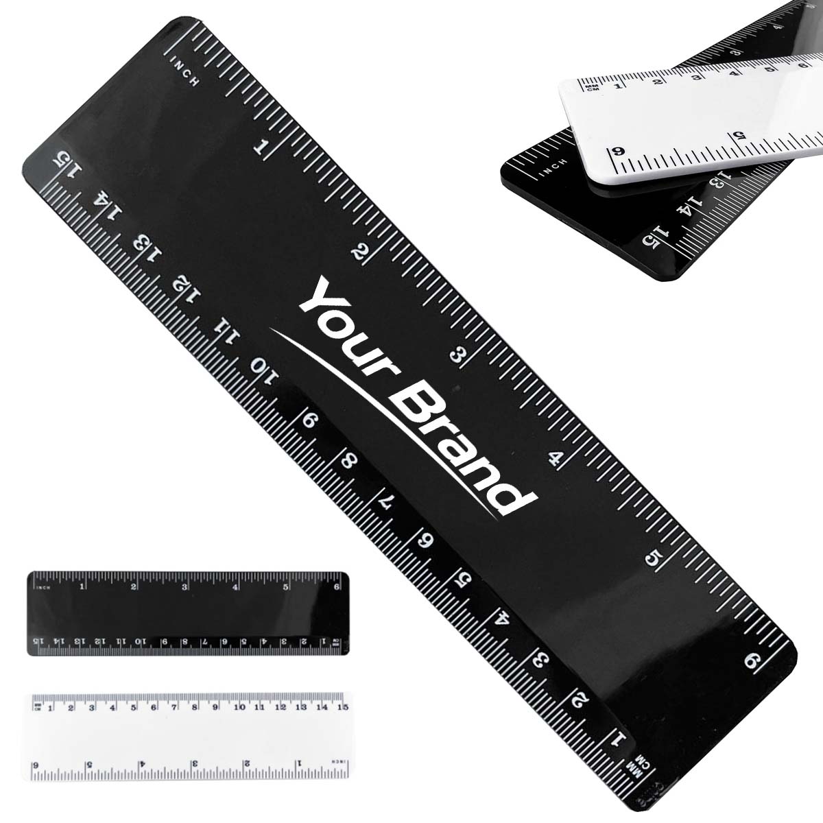 6-inch/15cm Dual Scale Ruler for Office & School