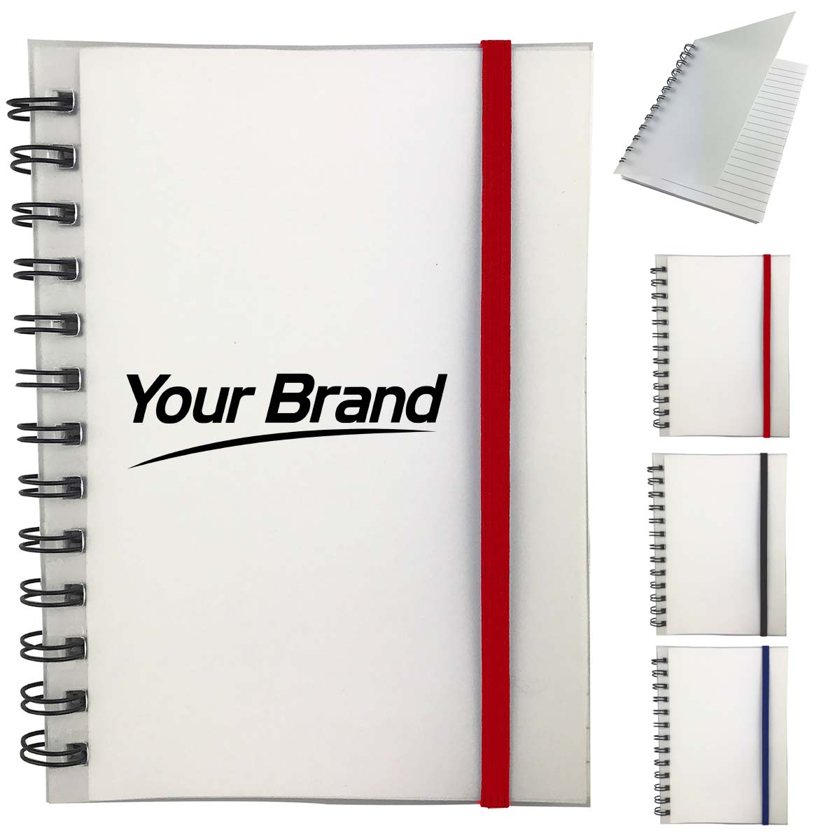 PP Cover Spiral Notebook with Elastic Band