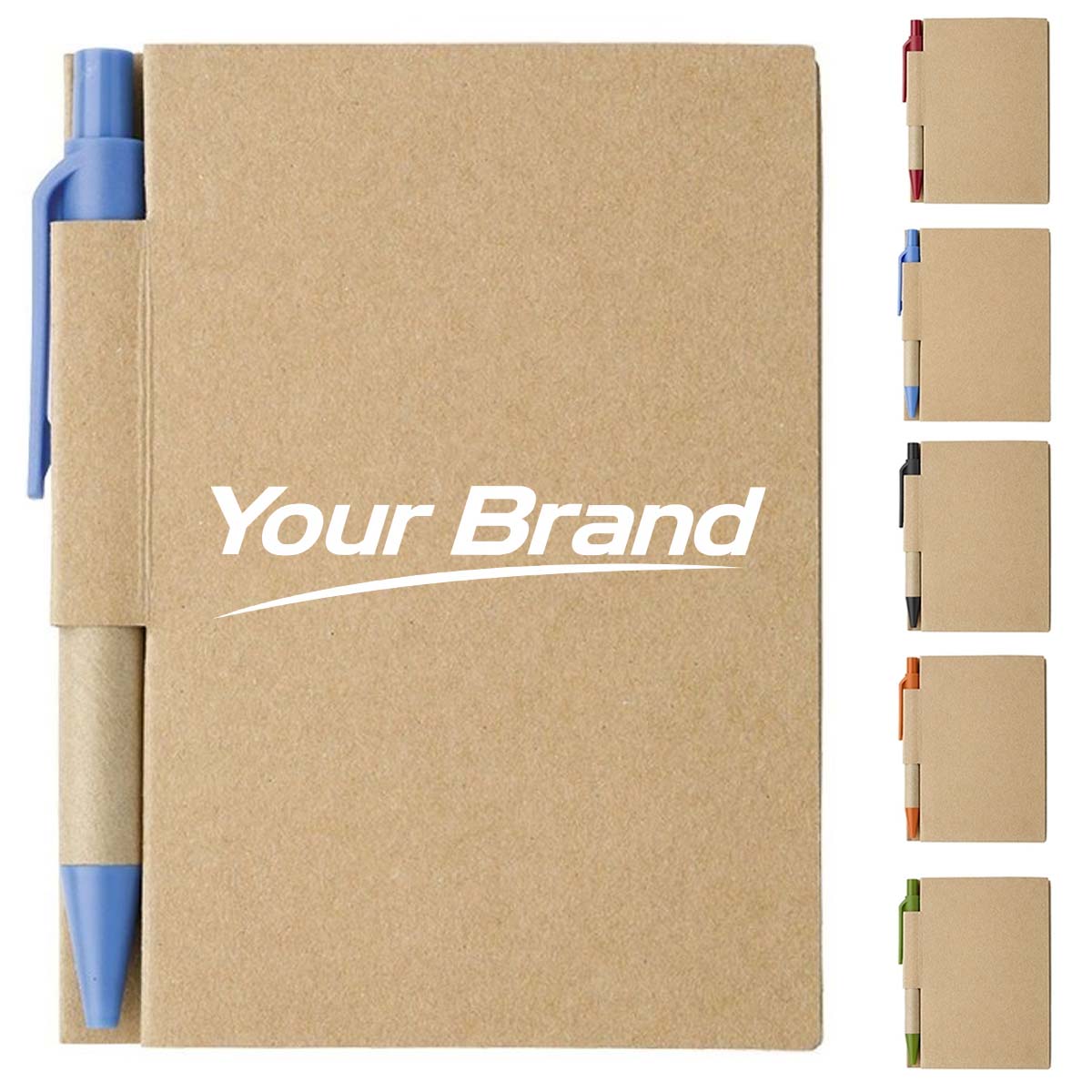 Recycled Kraft Paper Notebook with Pen for Promotions