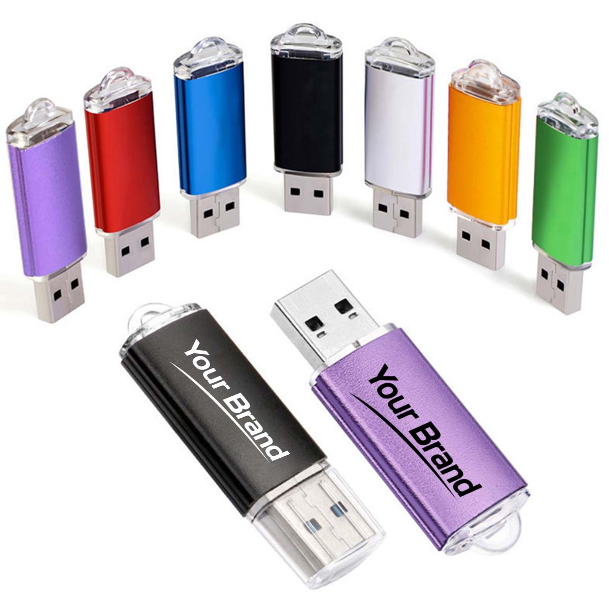 16GB Aluminum USB Flash Drive Portable Memory Stick