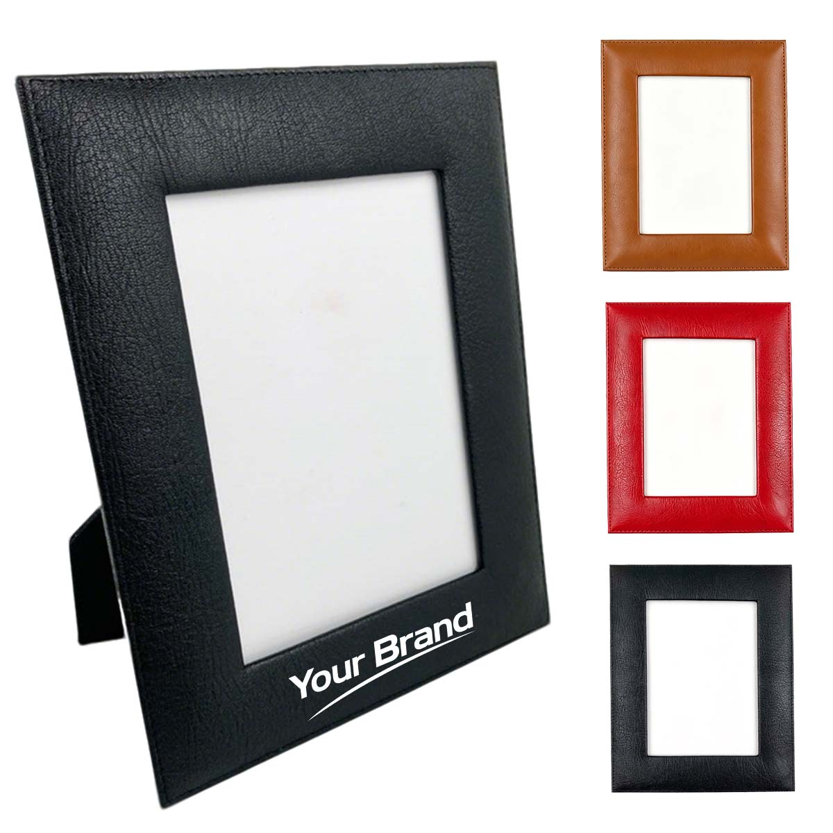 Leatherette Desktop Picture Frame Display Holder