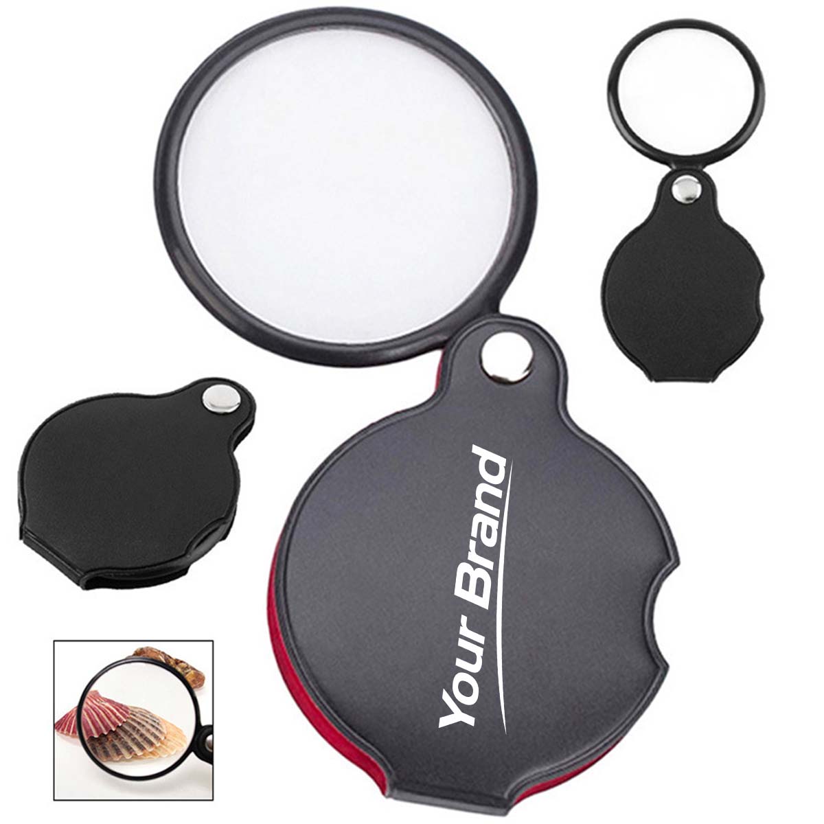 Foldable Pocket Magnifier Keychain