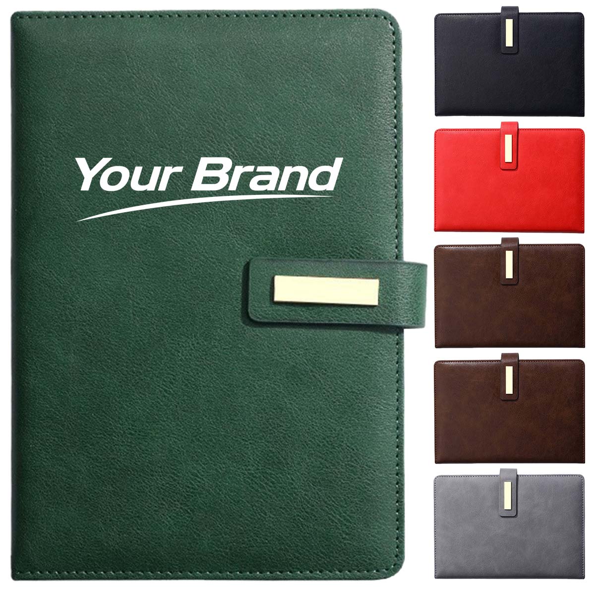 A5 PU Leather Business Portfolio Notebook