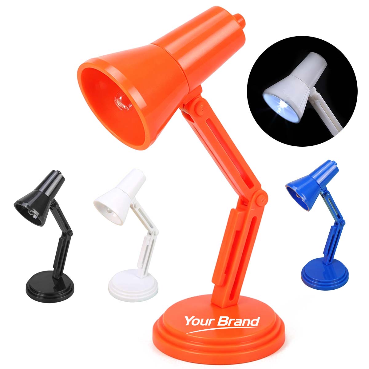 Foldable LED Reading Desk Clip Lamp