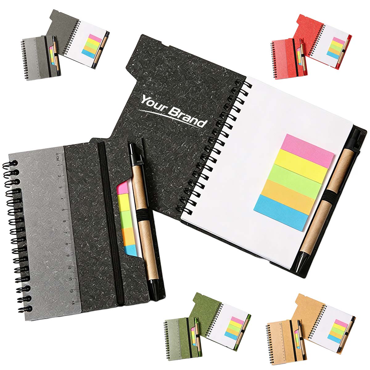 Multifunction Sticky Note Notebook Pen Set