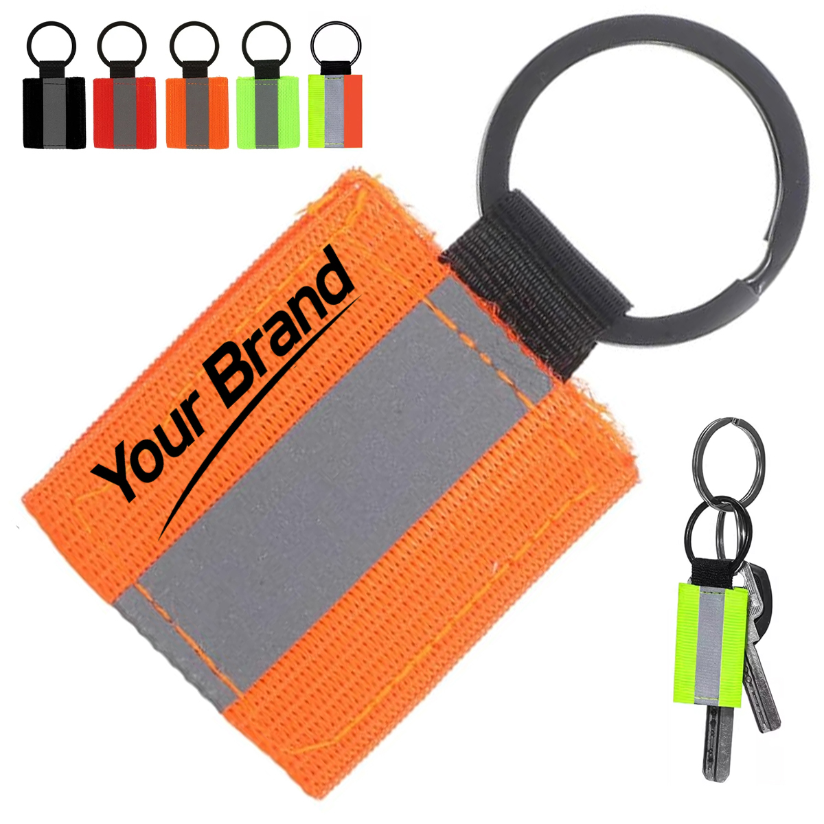 Reflective Safety Keychain Tag