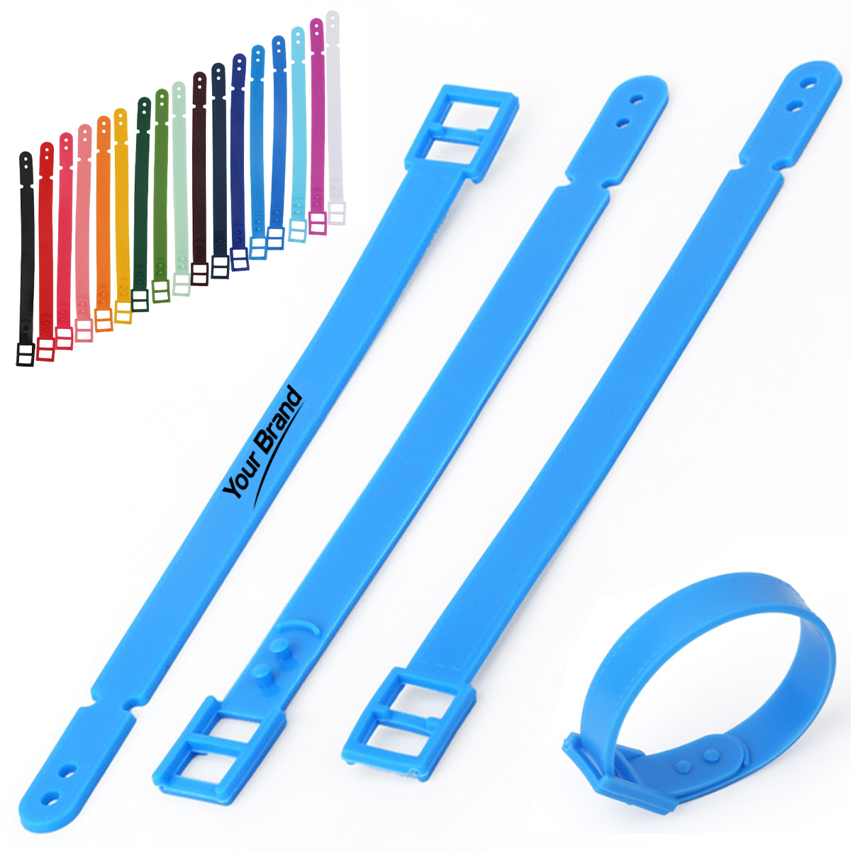 Flexible PVC Soft Rubber Colorful Luggage Tag Straps
