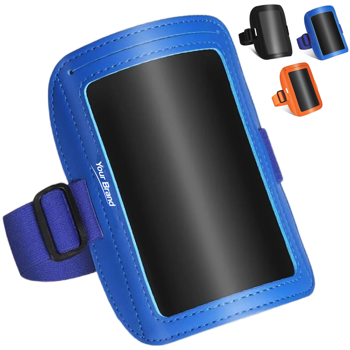 Adjustable PU Leather Armband ID Badge Holder