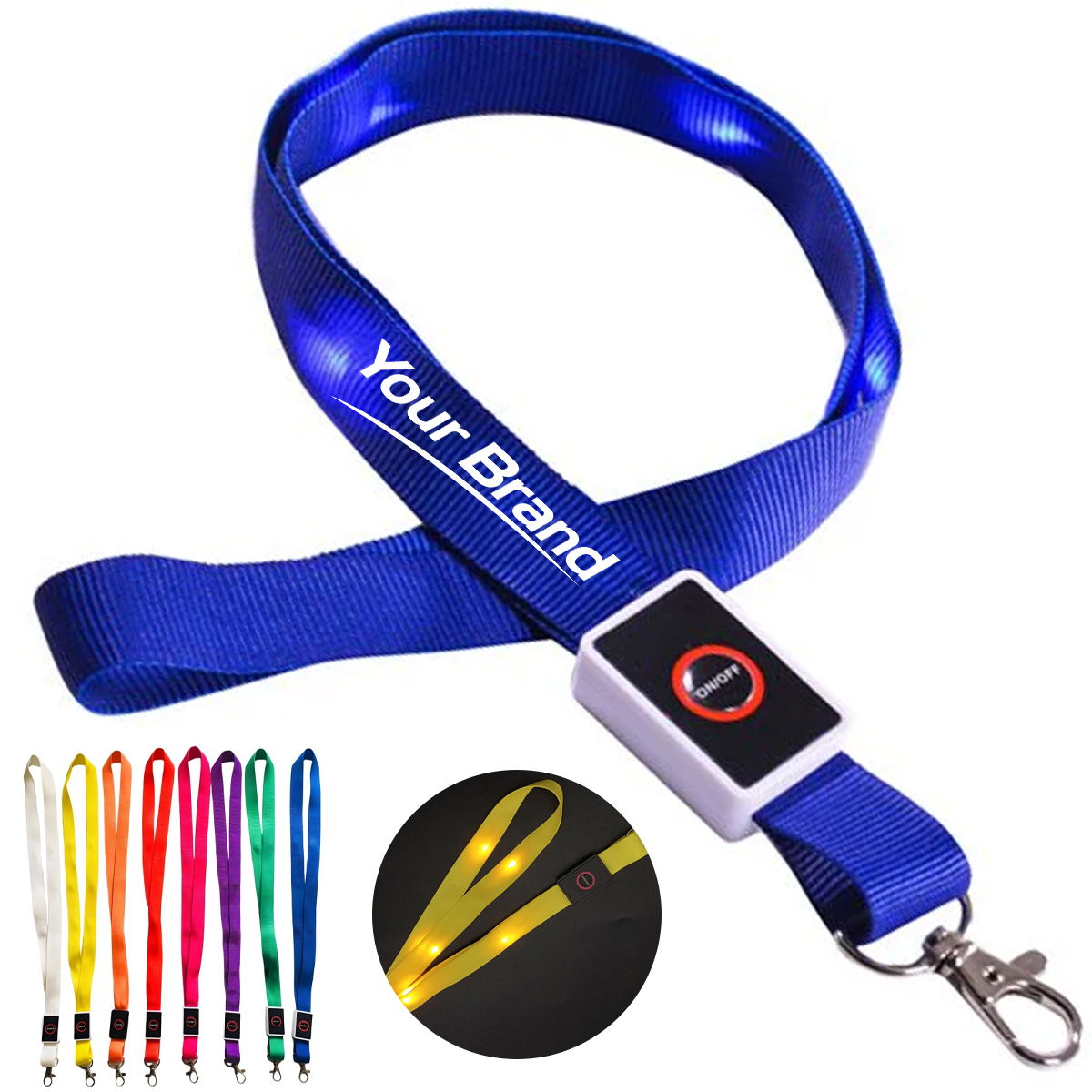 LED Light Up Safety Lanyard Keychain
