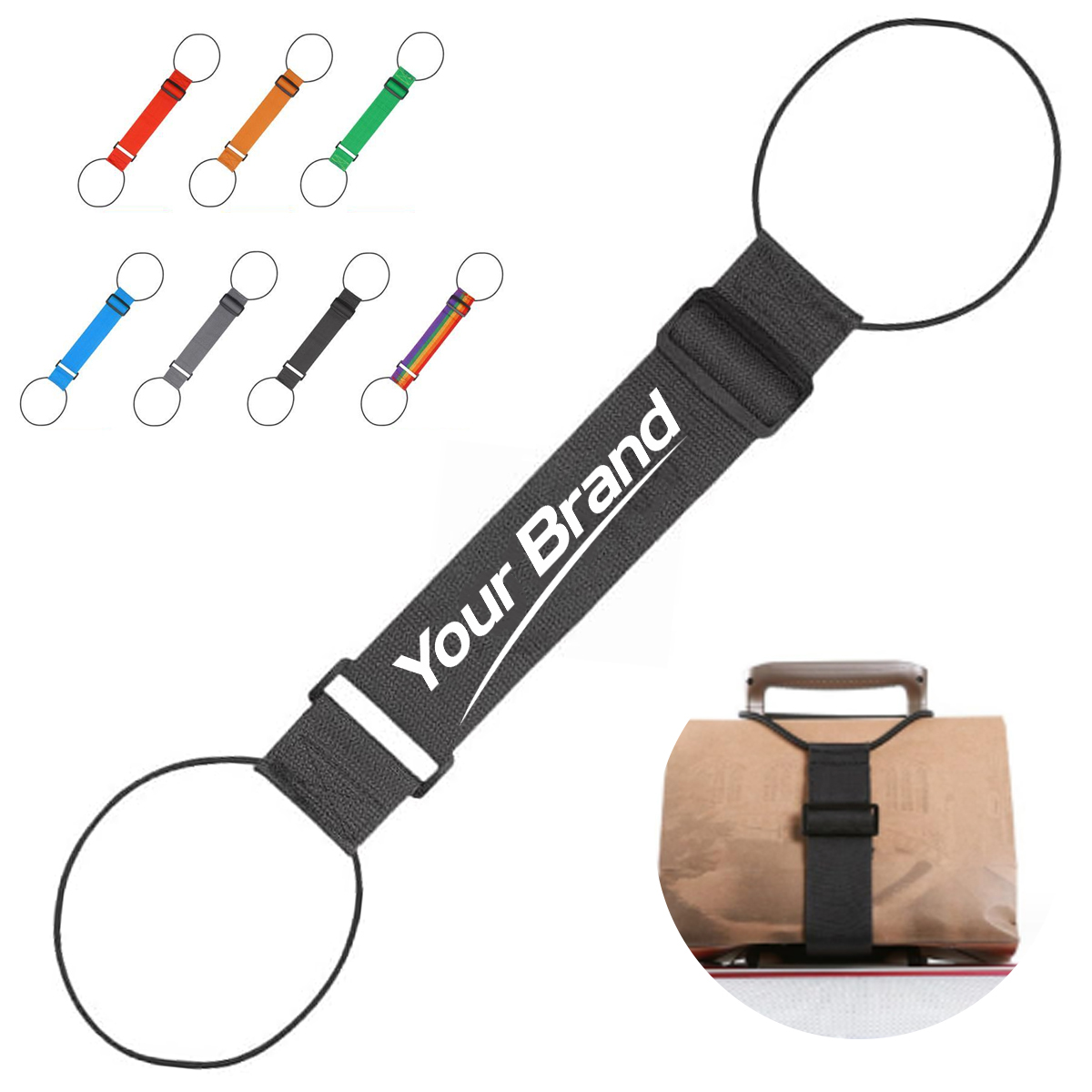 Adjustable Elastic Luggage Bungee Strap Bag Connector