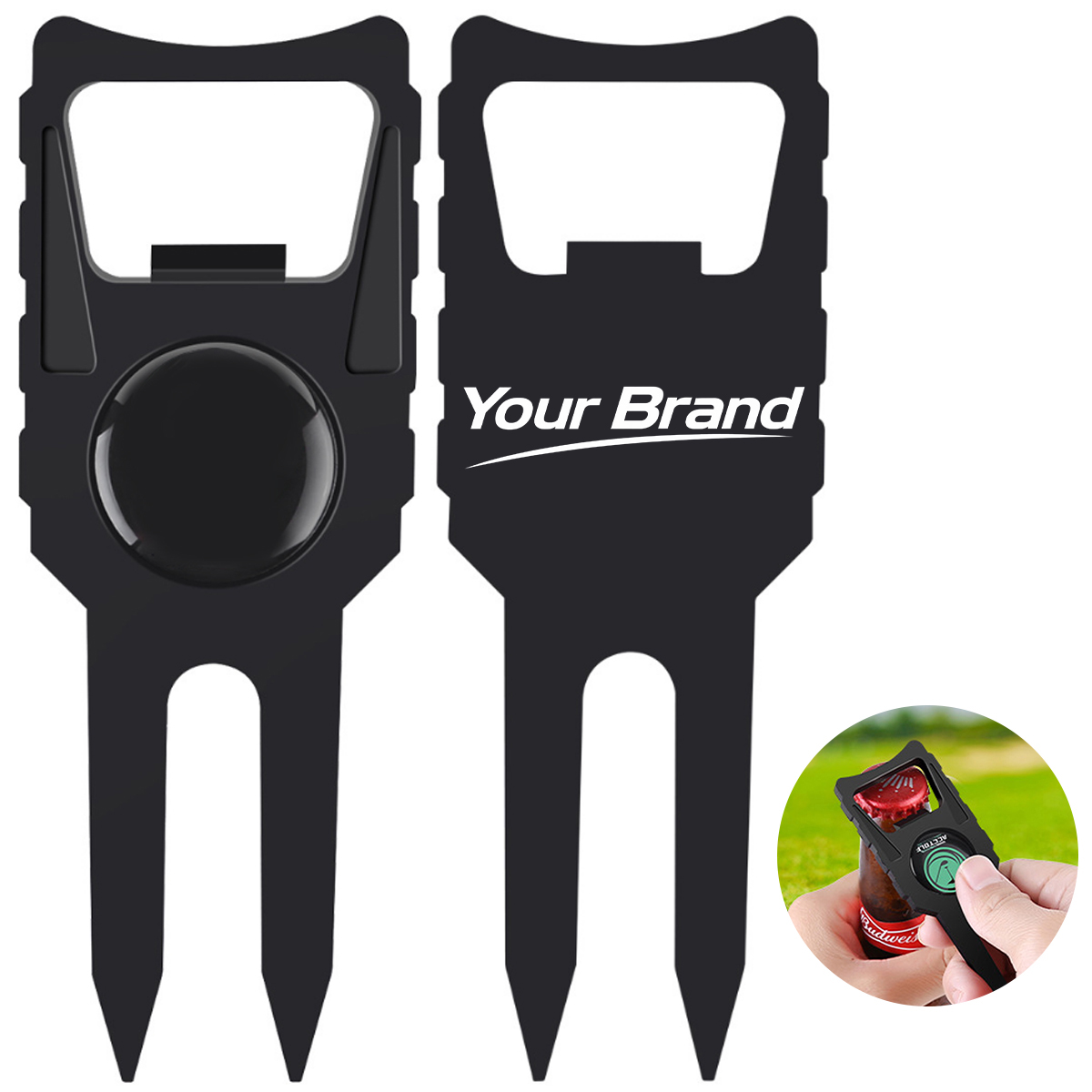 6-in-1 Multi-Function Golf Divot Tool Bottle Opener Marker