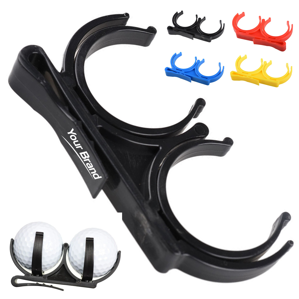 Portable Double Golf Ball Retriever Clip/Picker Head