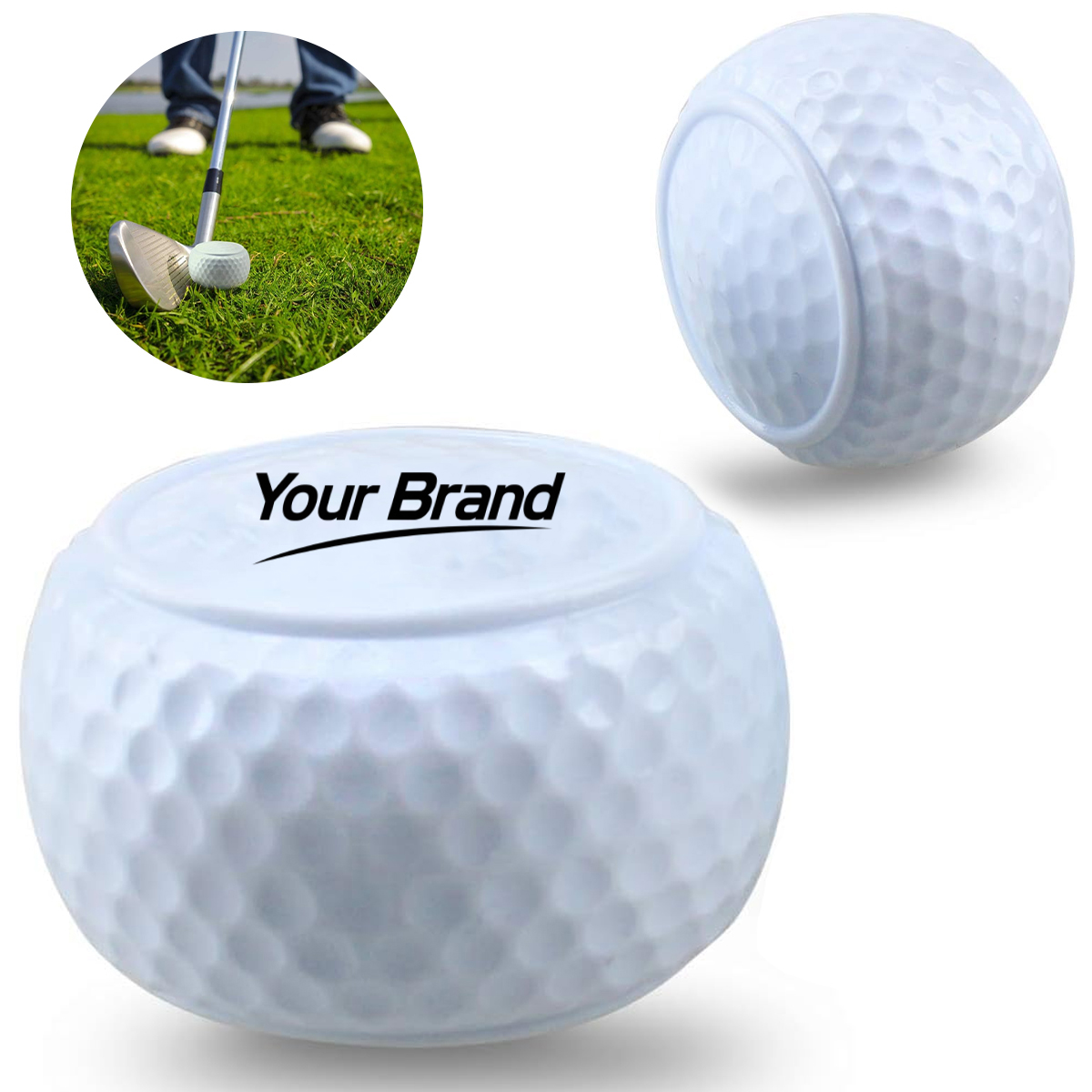 Low Profile Flat Golf Ball Putting Strike Correction Trainer