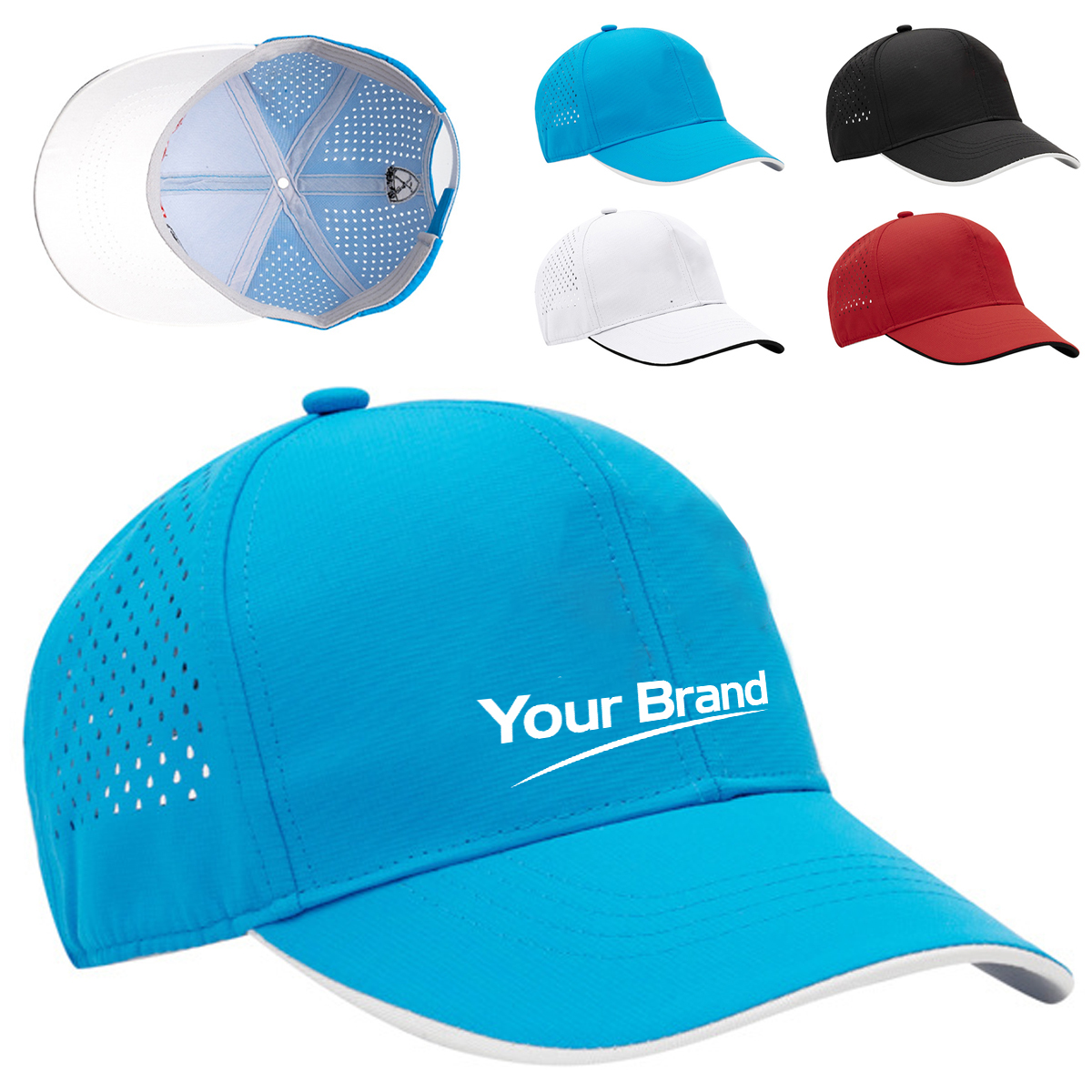 Unisex 3D Embroidery Golf Baseball Cap Sun Protection