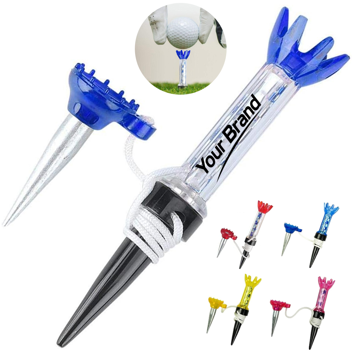 Magnetic Golf Tee Reduced Friction Training Aid