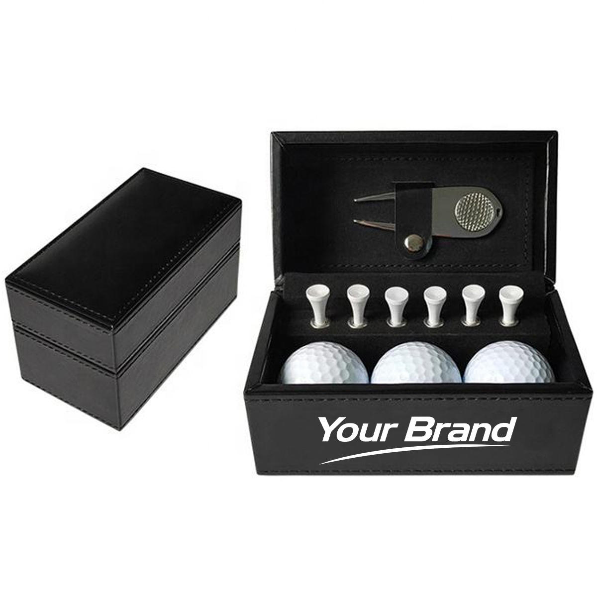 Premium Divot Tool and Ball Marker Green Accessory Gift Box