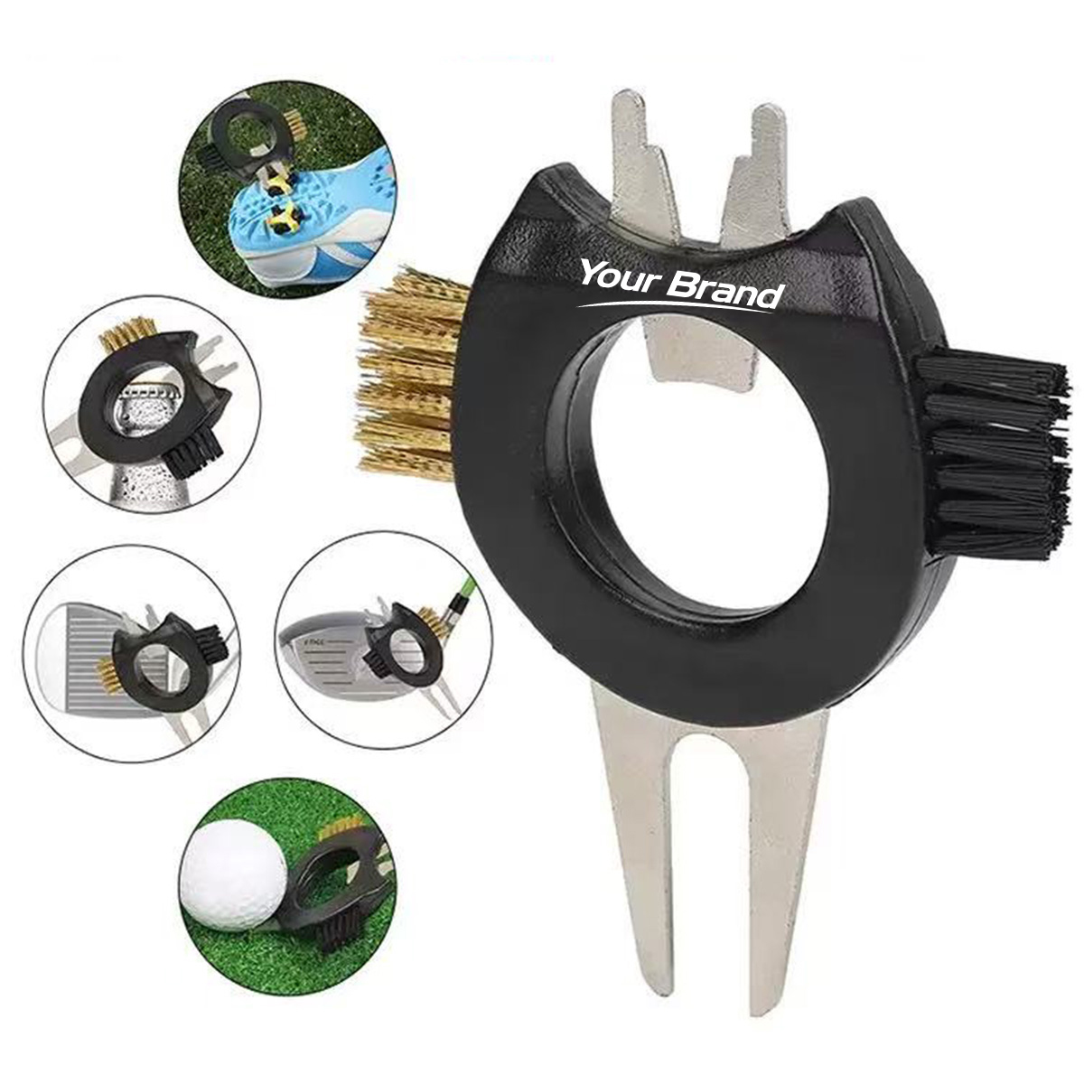 Professional 5-in-1 Multi-Functional Golf Maintenance Tool