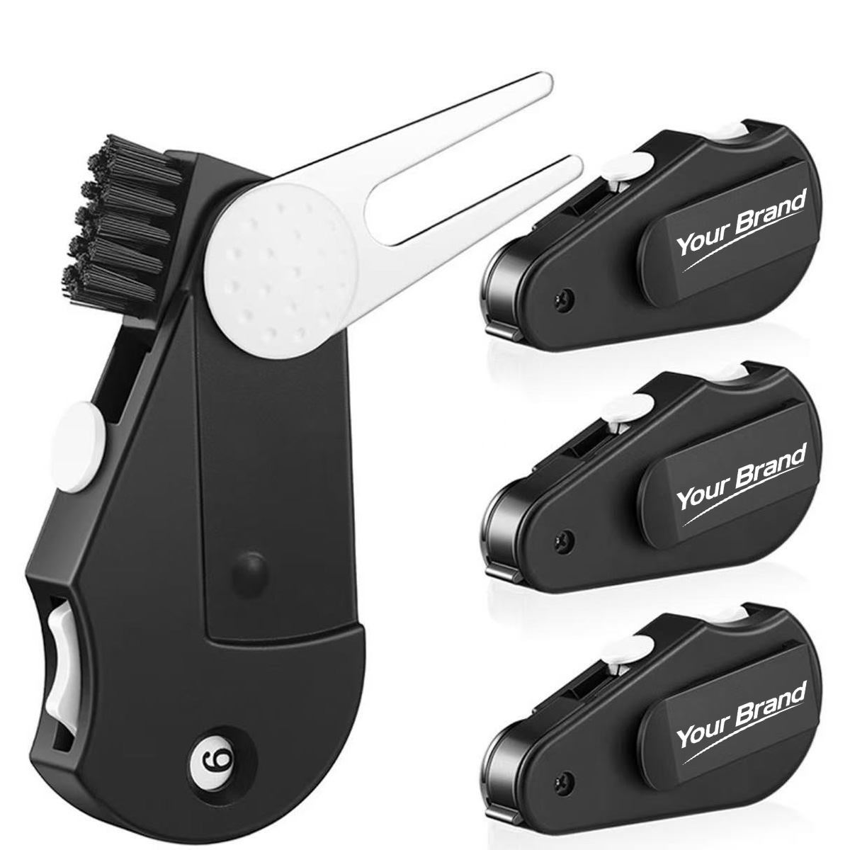 6-in-1 Multi-Functional Golf Divot Tool with Score Counter