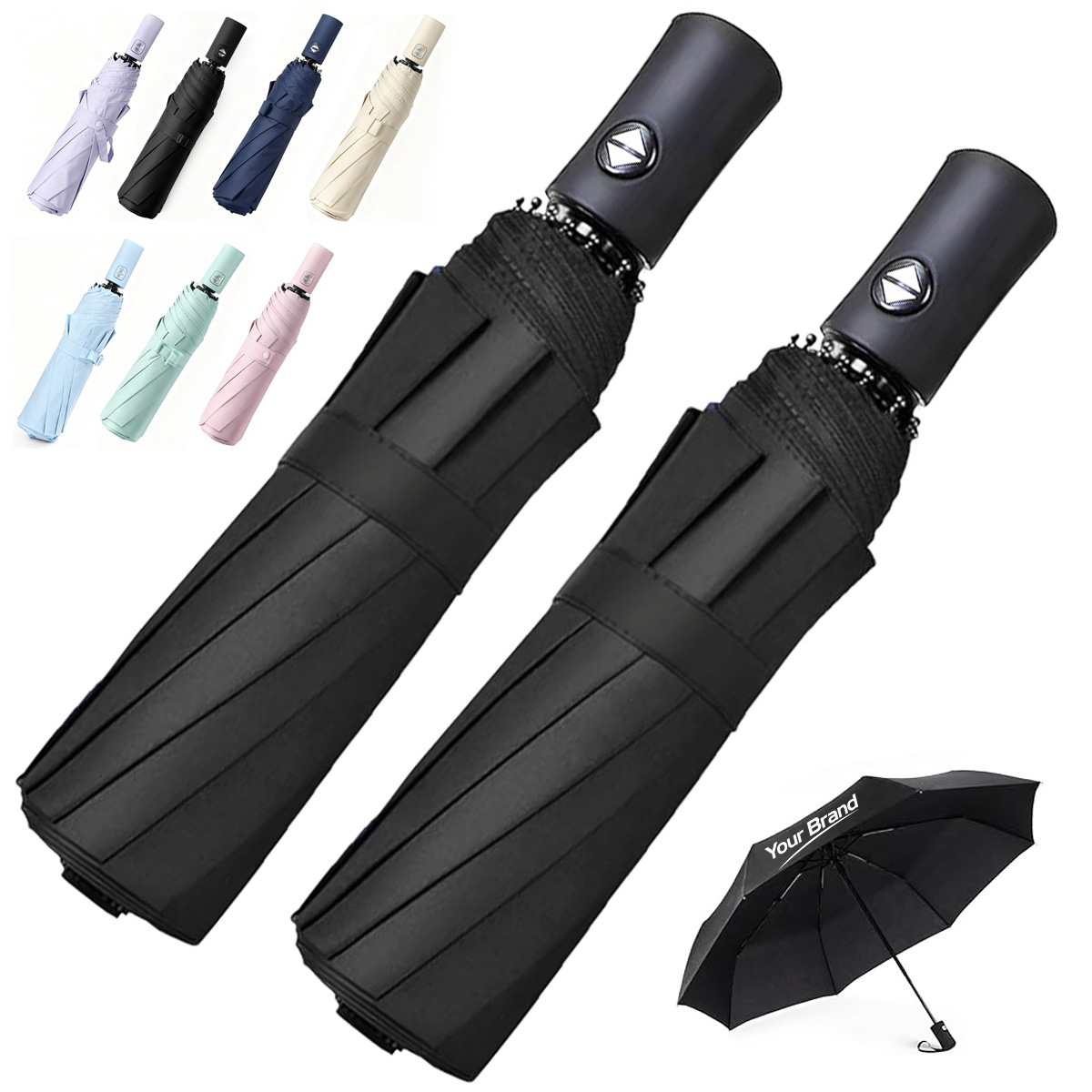 38" Automatic Folding Umbrella