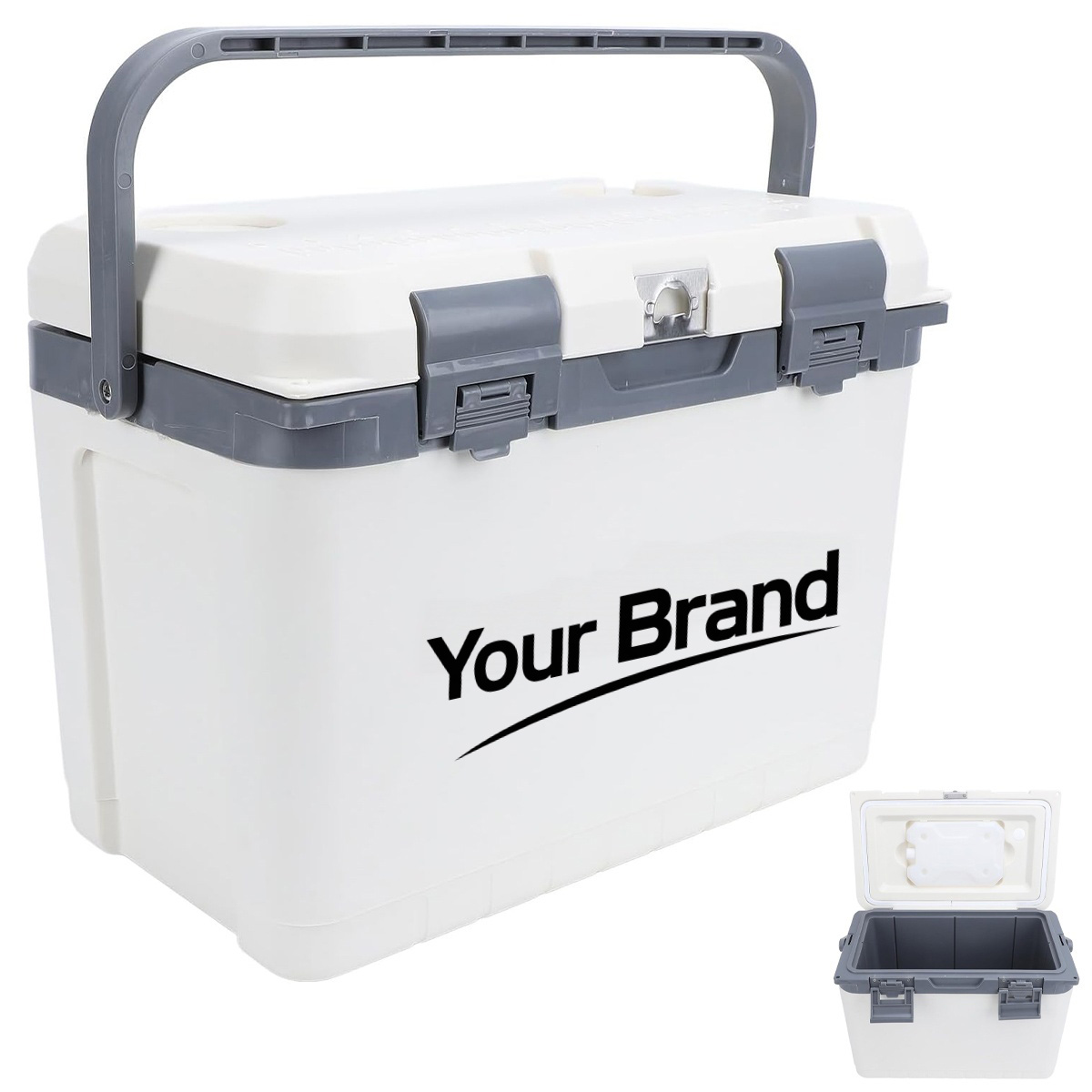 15L Outdoor Portable Insulated Cooler Box with Carry Handle