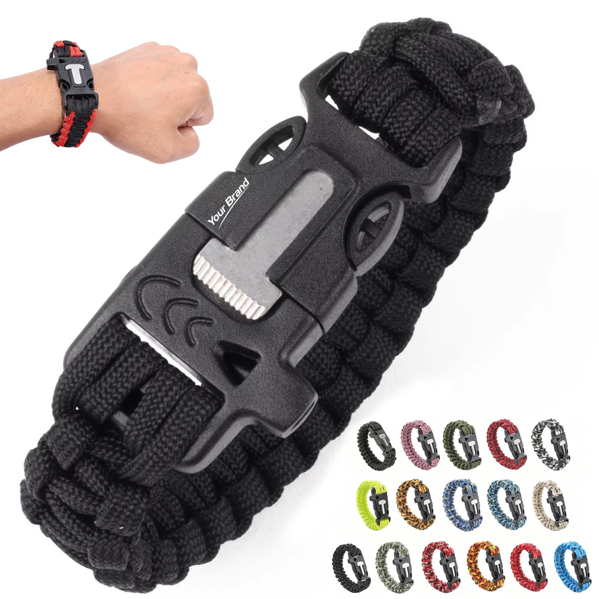 Outdoor Paracord Survival Bracelet