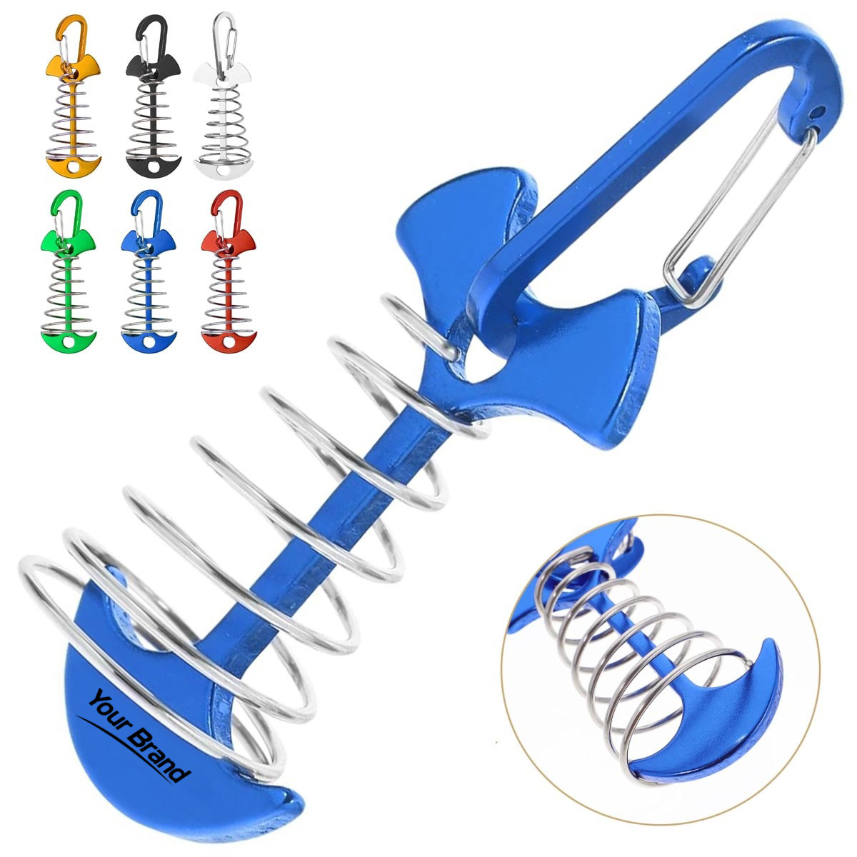 Extended Spring Tent Stake Anchor