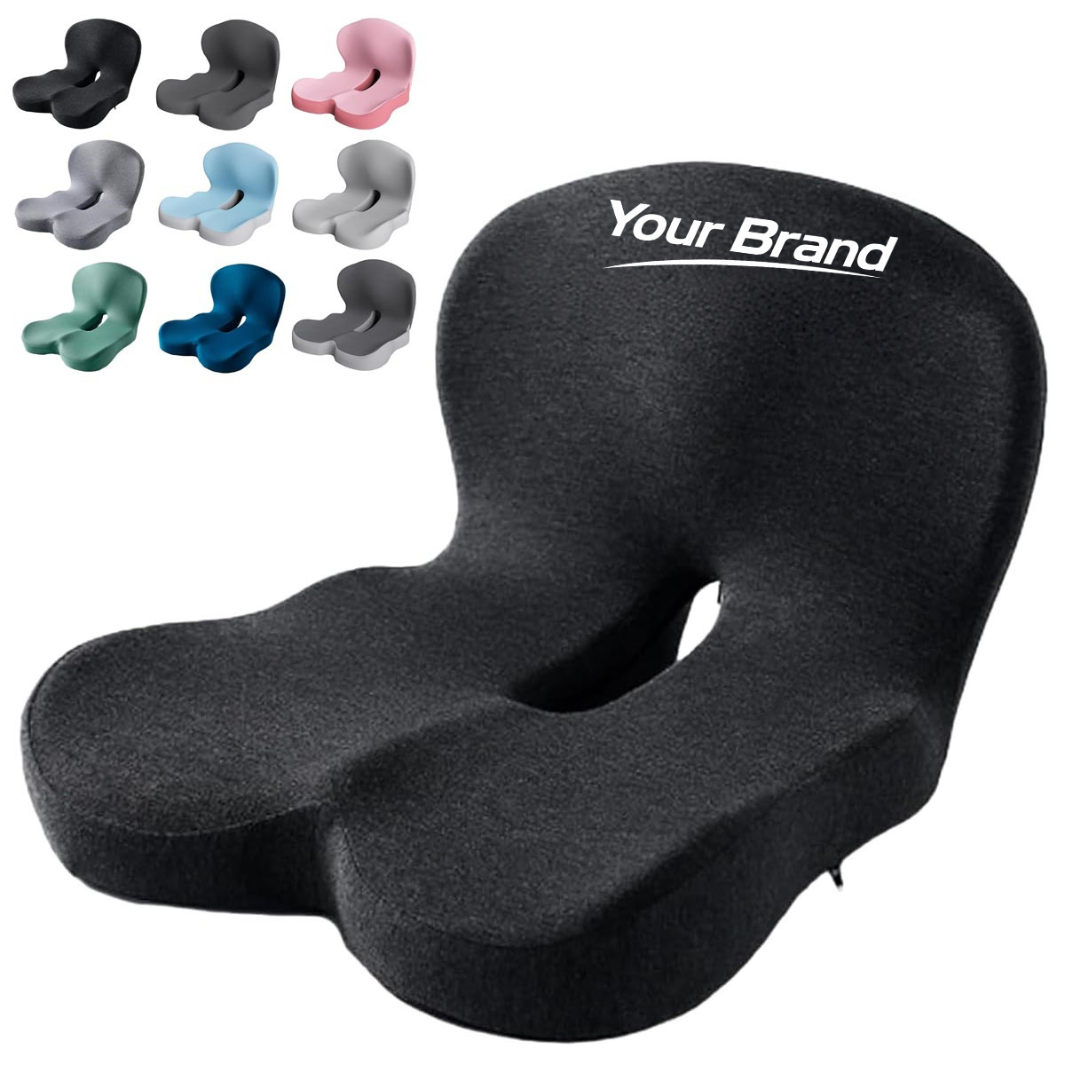 Ergonomic Memory Foam Seat and Back Cushion