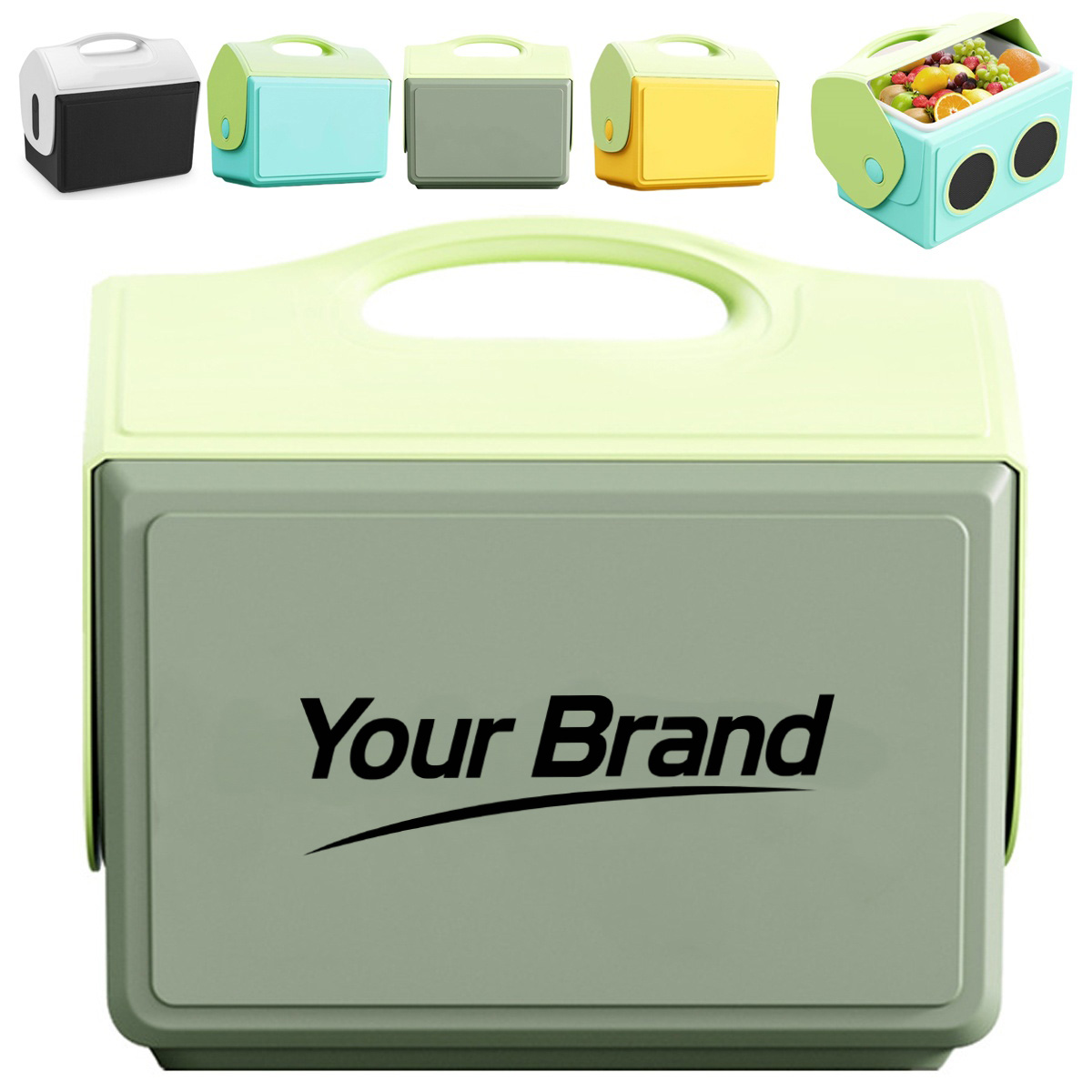 14L Hard Shell Portable Insulated Cooler Ice Chest