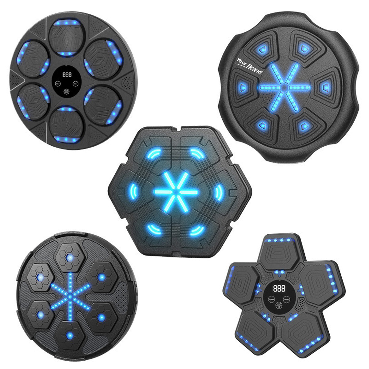 Smart LED Music Boxing Machine Wall Target Fitness Trainer