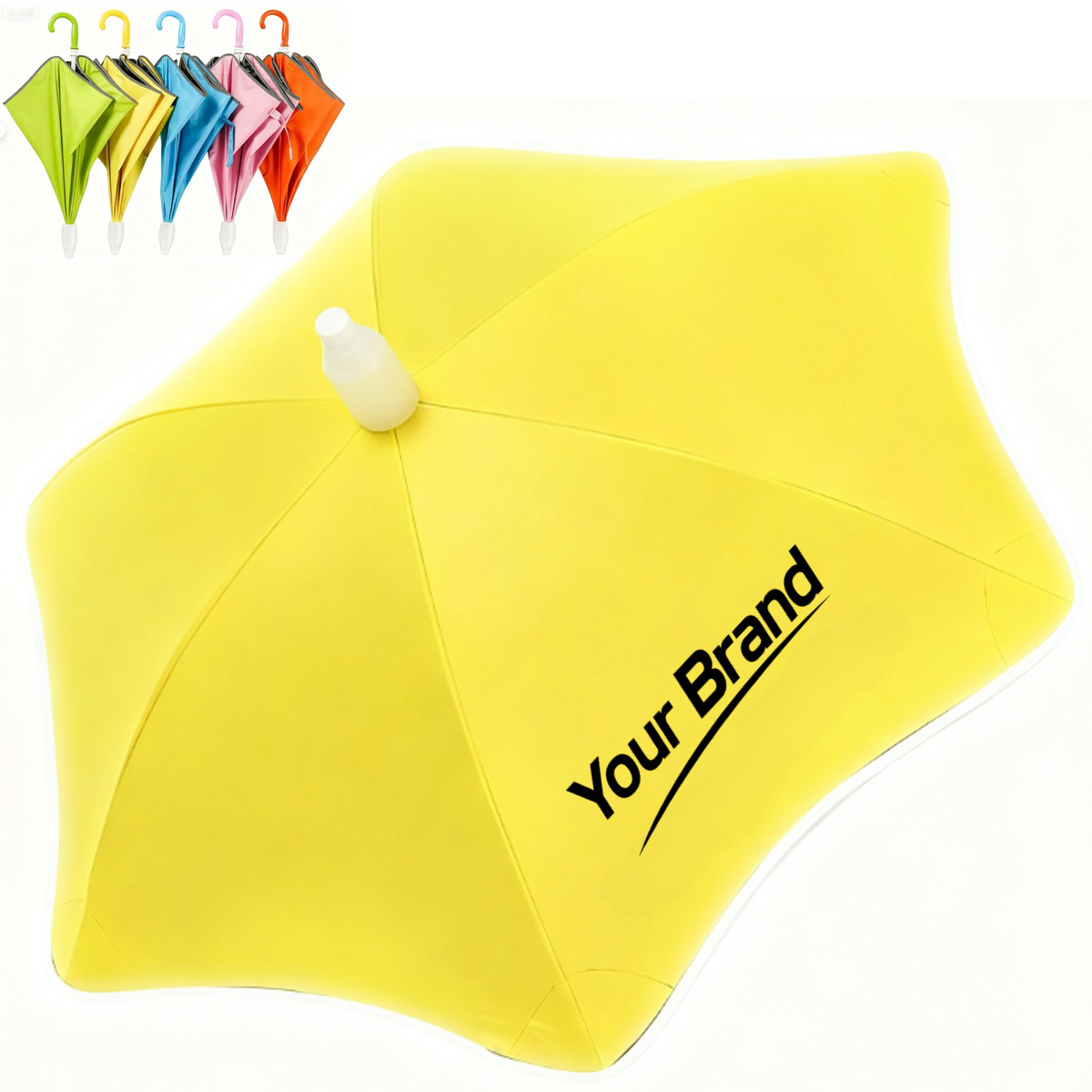 35" Kids Safety Reflective Edge Stick Umbrella