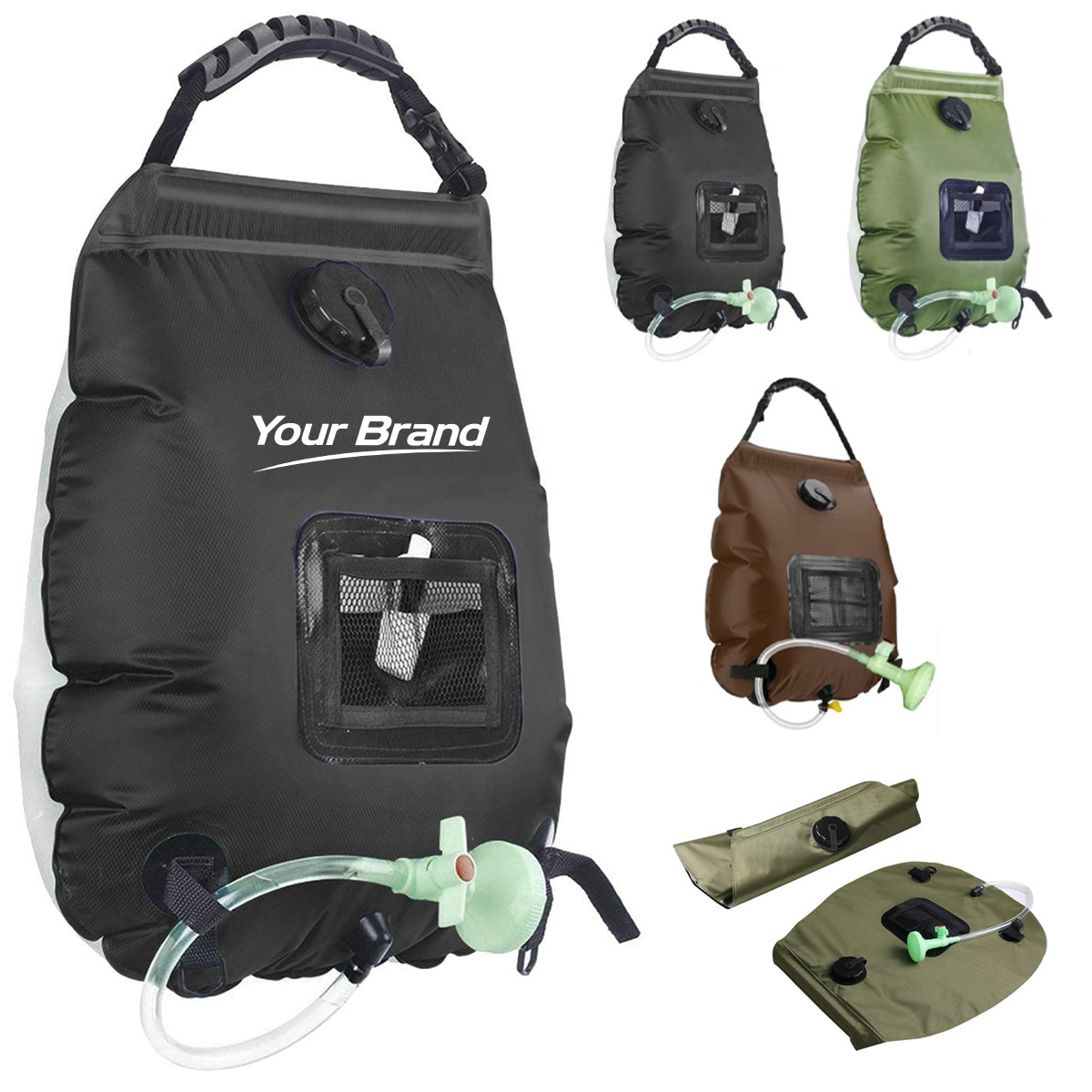 20L Solar Heated Outdoor Camping Shower Bag