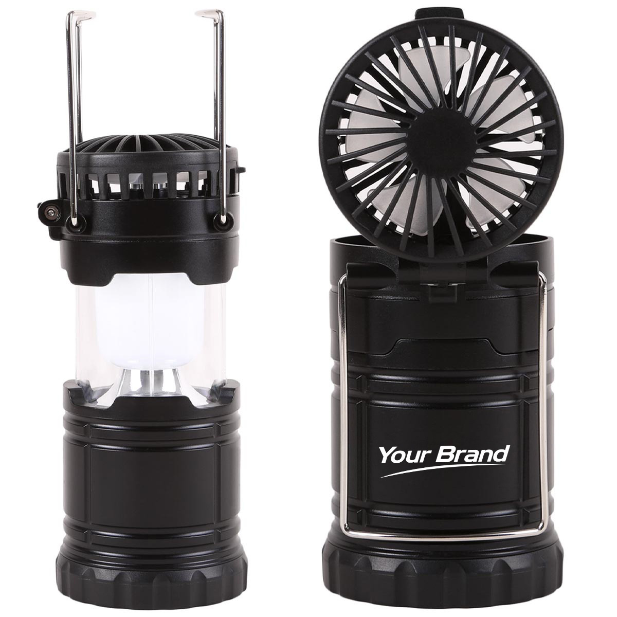 Collapsible LED Camping Lantern With Cooling Fan