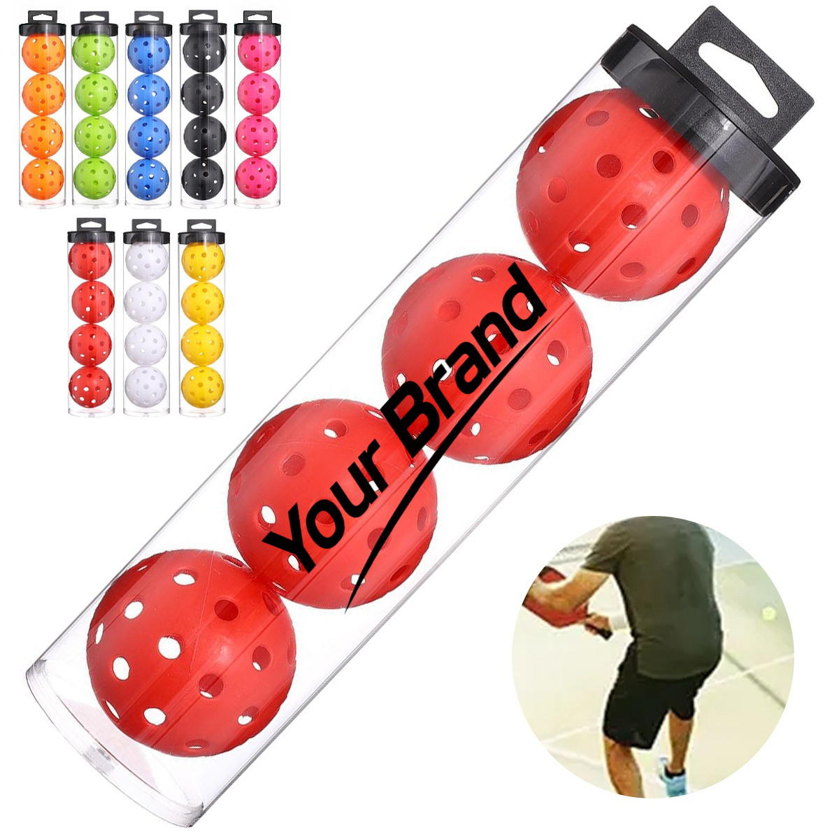 Outdoor Pickleball In Storage Tube