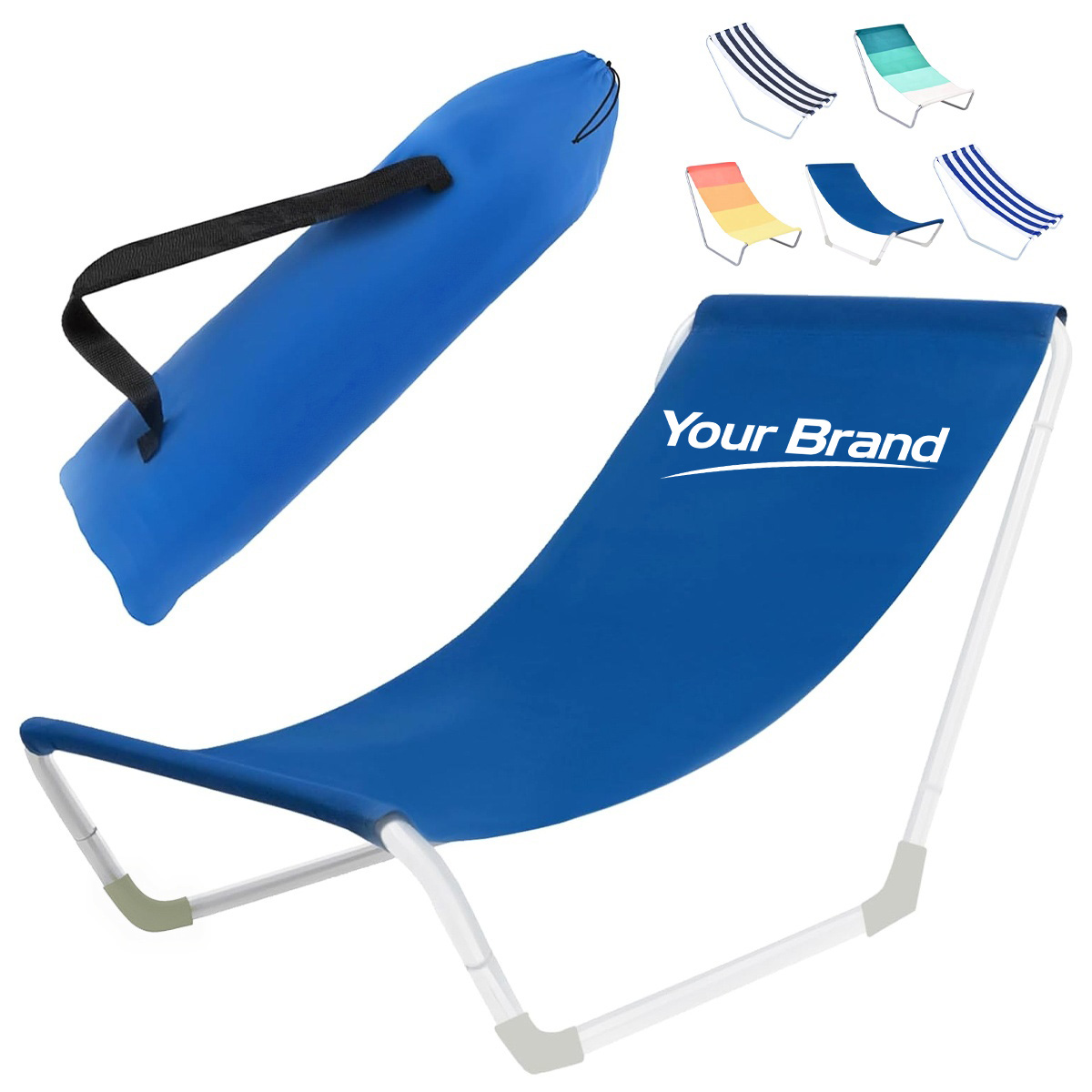 Portable Folding Canvas Sling Beach Chair Lounger