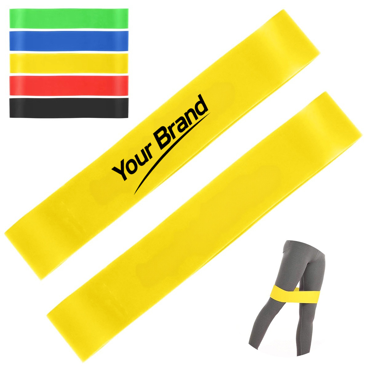 25 lbs Latex Yoga Resistance Loop Exercise Band