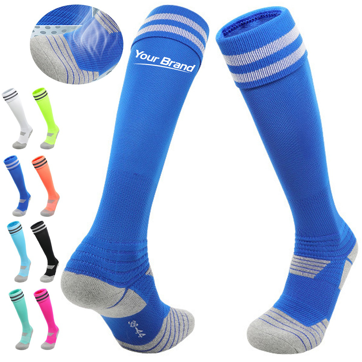 Knee High Thickened Terry Sole Soccer Socks