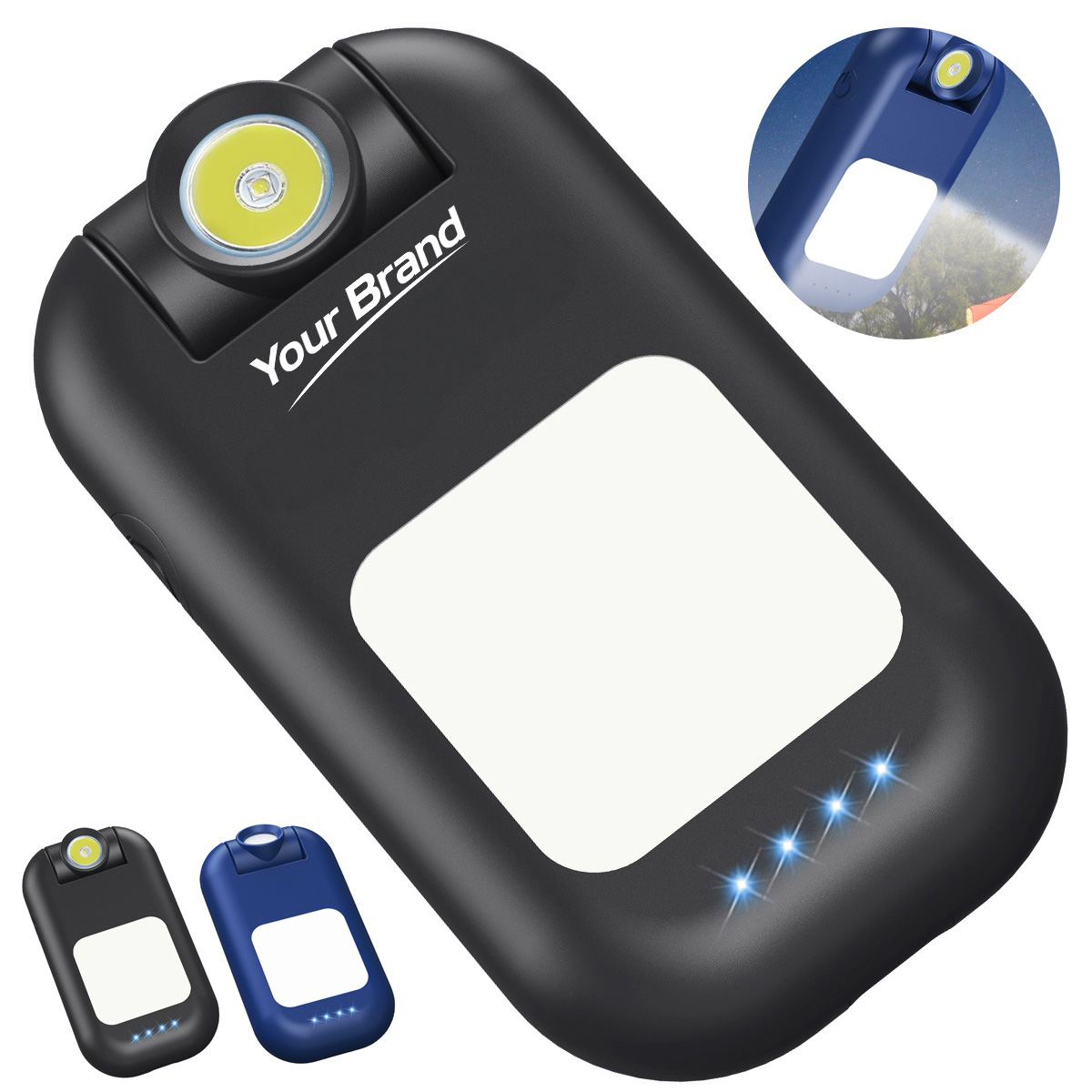 Mini Rechargeable LED Emergency Flashlight Power Bank