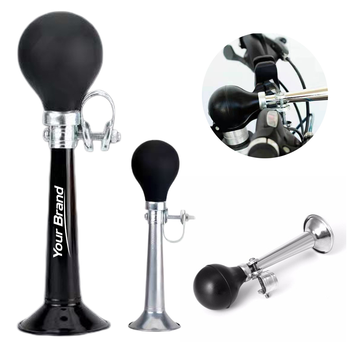 Squeeze Bulb Metal Bicycle Air Horn
