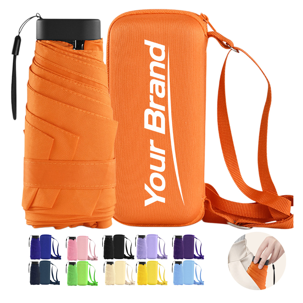 19inch Anti UV 6 Fold Capsule Umbrella