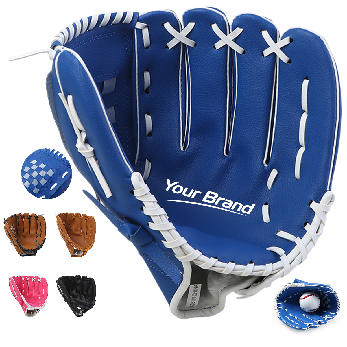 Reinforced Synthetic Leather Baseball Glove