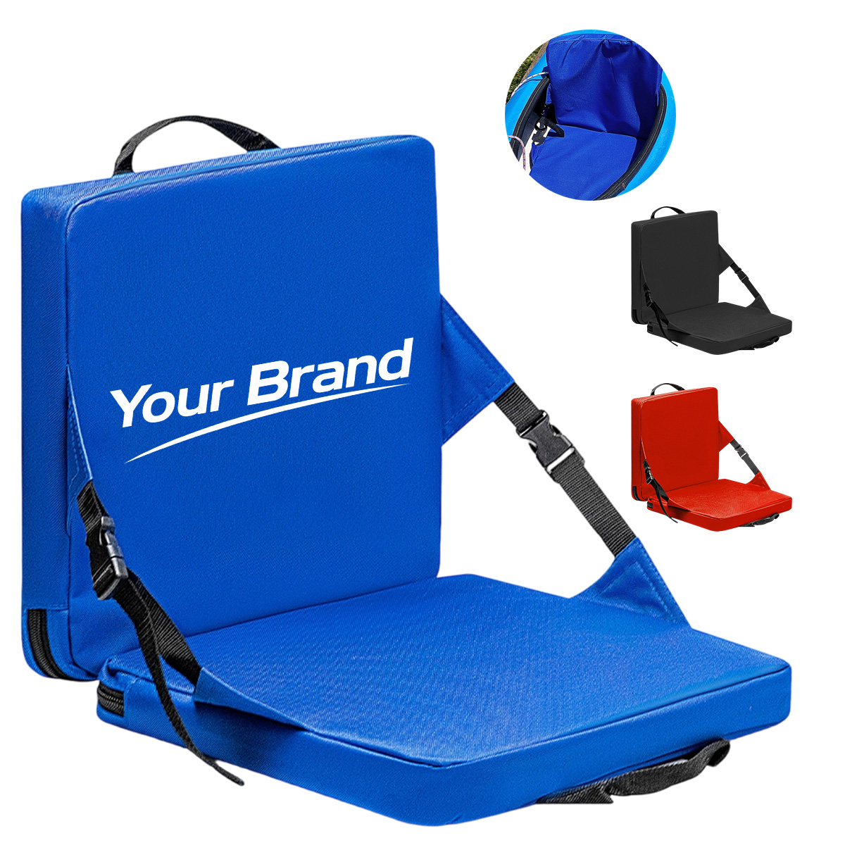 Portable Folding Stadium Seat Chair With Back Support